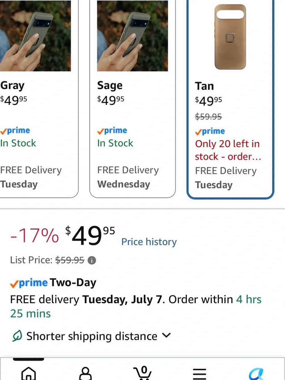 Peak Design Everyday SlimLink Case for iPhone – Brown